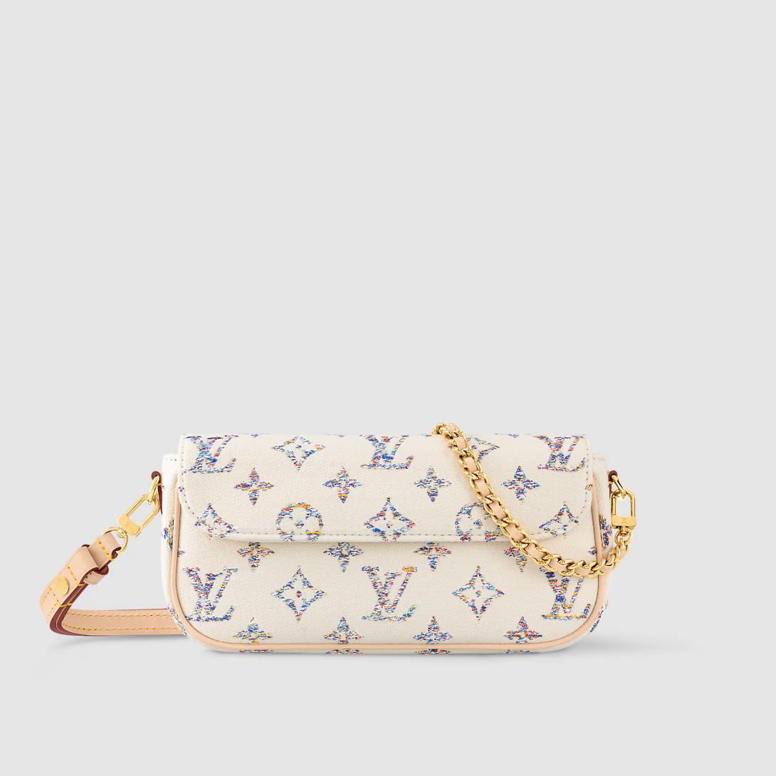 Túi Louis Vuitton Wallet On Chain Ivy Nữ Trắng